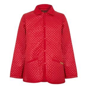 Criminal Damage Mens Quilted Quilted Jacket / Red